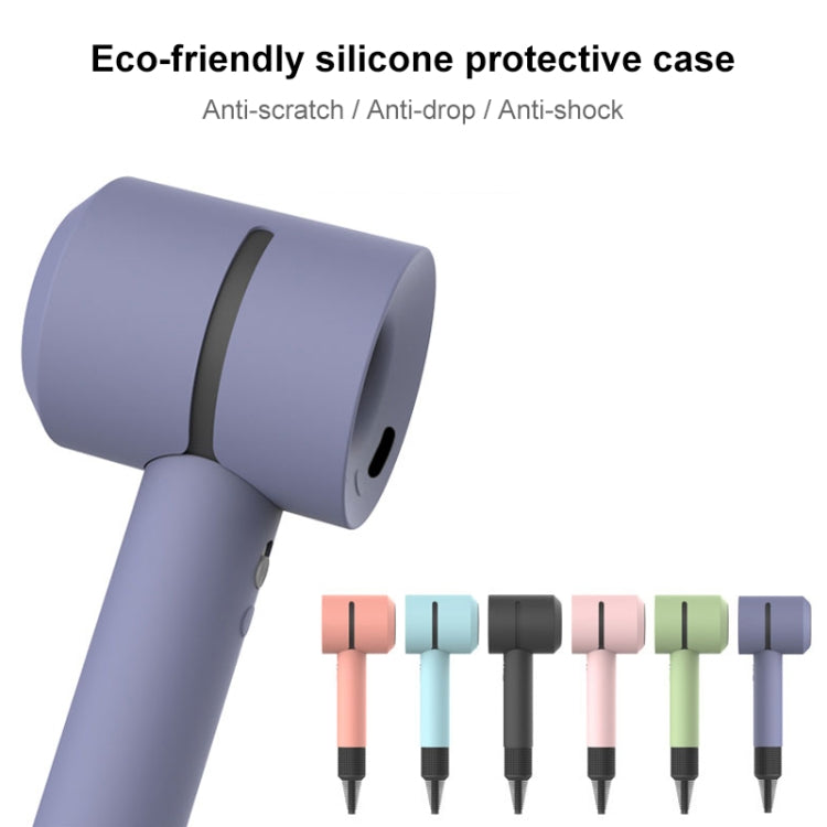 Hairdryer Shockproof Silicone Protective Case For Dyson(Lavender Grey)