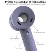 Hairdryer Shockproof Silicone Protective Case For Dyson(Lavender Grey)