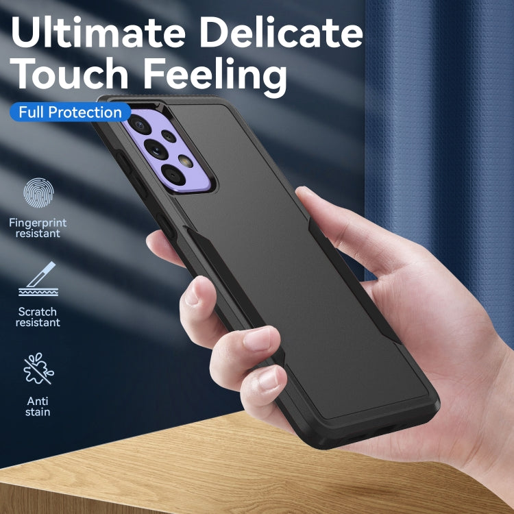 For Samsung Galaxy A33 5G Pioneer Armor Heavy Duty PC + TPU Phone Case(Black)