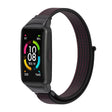 For Huawei Band 6 / Honor Band 6 / 7 Mijobs Breathable Nylon Watch Band(Black Red) - Watch Bands by MIJOBS