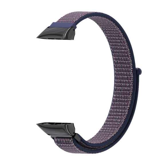 For Huawei Band 6 / Honor Band 6 / 7  Mijobs Breathable Nylon Watch Band(Midnight Blue Black) - Watch Bands by MIJOBS