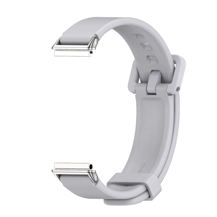 For Huawei Band 7 / 7 NFC MIJOBS Breathable Silicone Watch Band(Grey Silver) - Watch Bands by MIJOBS