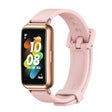 For Huawei Band 7 / 7 NFC MIJOBS Breathable Silicone Watch Band(Pink Rose Gold) - Watch Bands by MIJOBS