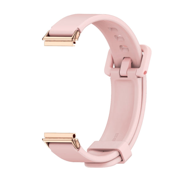 For Huawei Band 7 / 7 NFC MIJOBS Breathable Silicone Watch Band(Pink Rose Gold) - Watch Bands by MIJOBS