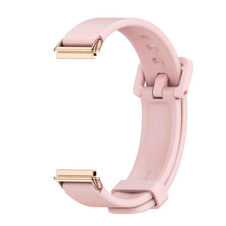 For Huawei Band 7 / 7 NFC MIJOBS Breathable Silicone Watch Band(Pink Rose Gold) - Watch Bands by MIJOBS