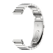 For Huawei Band 7 / 7 NFC Mijobs Bamboo Stainless Steel Metal Watch Band(Silver)