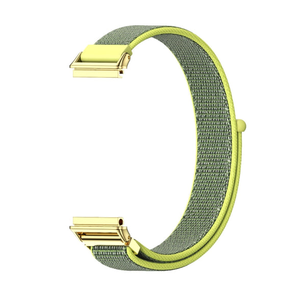 For Huawei Band 7 / 7 NFC Mijobs Breathable Nylon Watch Band(Bright Gold) - Watch Bands by MIJOBS
