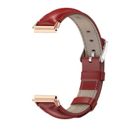 For Huawei Band 7 / 7 NFC MIJOBS Cowhide Leather Watch Band(Red Rose Gold) - Watch Bands by MIJOBS