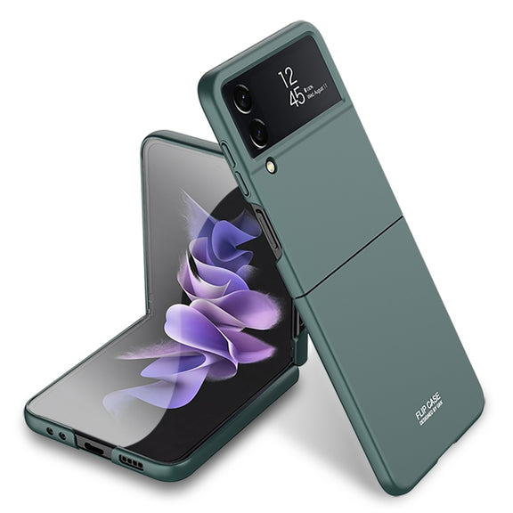 For Samsung Galaxy Z Flip4 GKK Ultra-thin Full Coverage Phone Case(Dark Green)