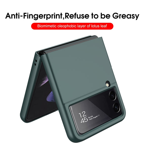 For Samsung Galaxy Z Flip4 GKK Ultra-thin Full Coverage Phone Case(Dark Green)