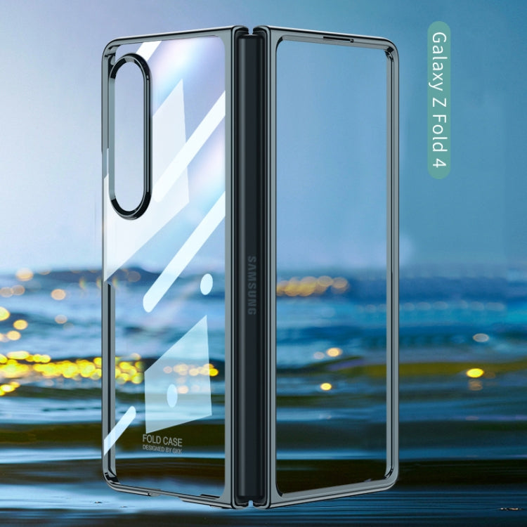For Samsung Galaxy Z Fold4 GKK Phantom Electroplating Full Coverage Phone Case(Black)