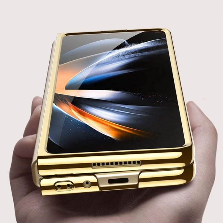 For Samsung Galaxy Z Fold4 GKK Phantom Electroplating Full Coverage Phone Case(Black)