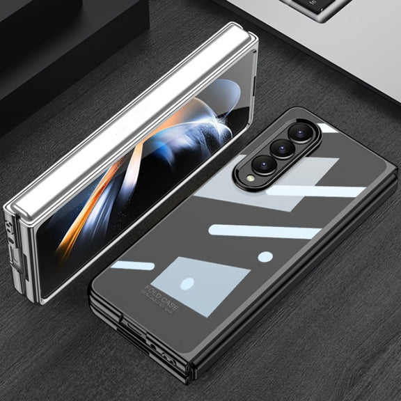 For Samsung Galaxy Z Fold4 GKK Phantom Electroplating Full Coverage Phone Case(Black)