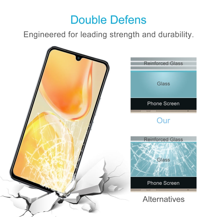 10 PCS 0.26mm 9H 2.5D Tempered Glass Film For vivo V25 / V25e / X80 Lite / V21s