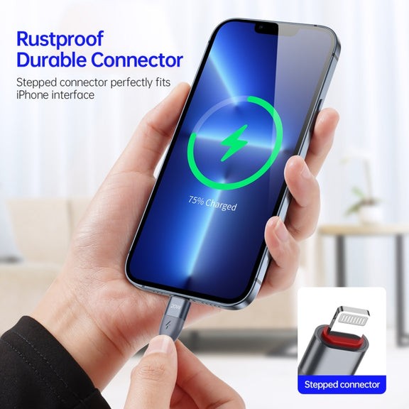 DUZZONA A1 PD 20W Type-C to 8 Pin Fast Charging Data Cable, Length: 1m(Grey)