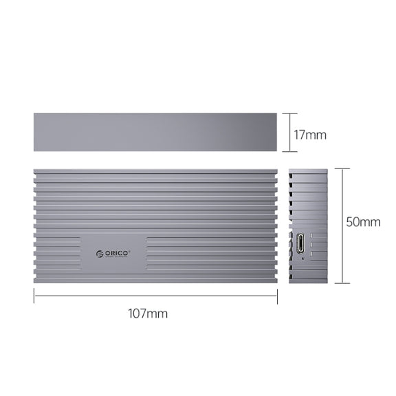 ORICO M234C3-U4-GY 40Gbps M.2 NVME USB4.0 SSD Enclosure(Grey)
