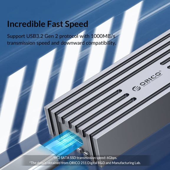ORICO M234C3-U4-GY 40Gbps M.2 NVME USB4.0 SSD Enclosure(Grey)