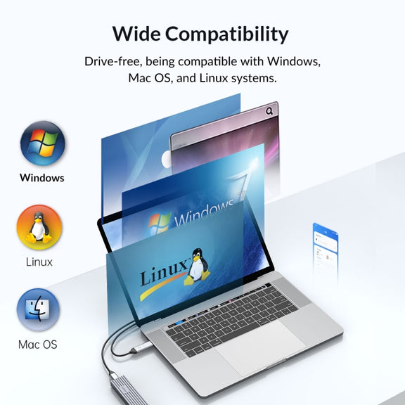 ORICO M234C3-U4-GY 40Gbps M.2 NVME USB4.0 SSD Enclosure(Grey)