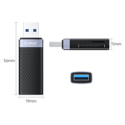 ORICO CS2T-A3 TF/SD Dual Port USB-A3.0 Dual Read Card Reader(Black)