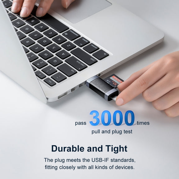 ORICO CS2T-A3 TF/SD Dual Port USB-A3.0 Dual Read Card Reader(Black)