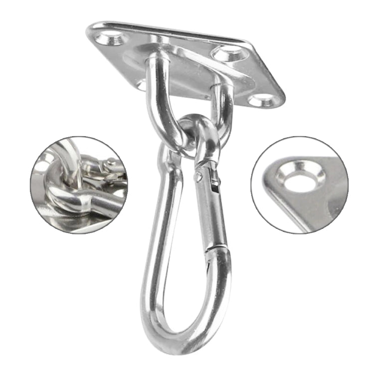 2 PCS 5mm 304 Stainless Steel Sand Bag Ceiling Hook Heavy Duty Swing Hangers