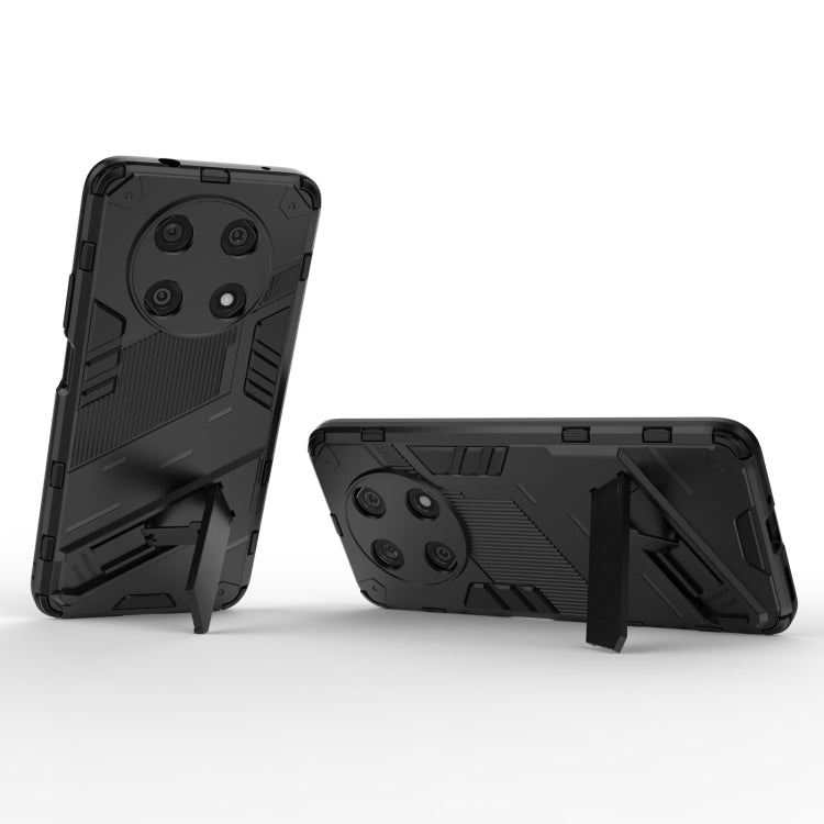 For Huawei Nova Y90/Enjoy 50 Pro Punk Armor 2 in 1 PC + TPU Shockproof Phone Case with Invisible Holder(Black)
