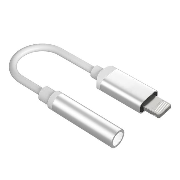CVJ CM1 8 Pin Male to 3.5mm Female Earphone Audio Adapter(Silver)