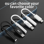 CVJ CM1 8 Pin Male to 3.5mm Female Earphone Audio Adapter(White)
