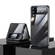 For Samsung Galaxy Z Flip4 SULADA Shockproof Plating PC Transparent Protective Case(Black) - Galaxy Z Flip4 5G Cases by SULADA | Online Shopping South Africa | PMC TechLife
