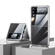 For Samsung Galaxy Z Flip4 SULADA Shockproof Plating PC Transparent Protective Case(Silver) - Galaxy Z Flip4 5G Cases by SULADA | Online Shopping South Africa | PMC TechLife