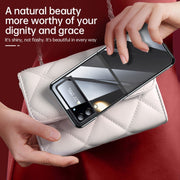 For Samsung Galaxy Z Flip4 SULADA Shockproof Plating PC Transparent Protective Case(Silver)