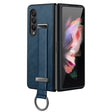 For Samsung Galaxy Z Fold4 SULADA Cool Series PC + Leather Texture Skin Feel Shockproof Phone Case(Blue) - Galaxy Z Fold4 5G Cases by SULADA | Online Shopping South Africa | PMC TechLife