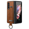 For Samsung Galaxy Z Fold4 SULADA Cool Series PC + Leather Texture Skin Feel Shockproof Phone Case(Brown) - Galaxy Z Fold4 5G Cases by SULADA | Online Shopping South Africa | PMC TechLife