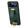 For Samsung Galaxy Z Flip4 SULADA Cool Series PC + Leather Texture Skin Feel Shockproof Phone Case(Green) - Galaxy Z Flip4 5G Cases by SULADA | Online Shopping South Africa | PMC TechLife | Buy Now Pay Later Mobicred