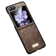 For Samsung Galaxy Z Flip5 SULADA Shockproof TPU + Handmade Leather Phone Case(Colorful) - Galaxy Z Flip5 Cases by SULADA | Online Shopping South Africa | PMC TechLife | Buy Now Pay Later Mobicred