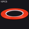 10 PCS 5mm Width Double Sided Adhesive Sticker Tape, Length: 25m(Red) - free shipping - PMC TechLife - Order now!