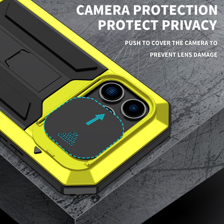 For iPhone 14 Pro Max R-JUST Shockproof Life Water-resistant Dust-proof Case (Yellow)
