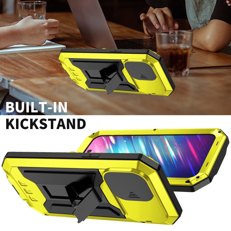 For iPhone 14 Pro Max R-JUST Shockproof Life Water-resistant Dust-proof Case (Yellow)