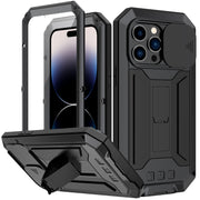 For iPhone 14 Pro Max R-JUST Shockproof Life Water-resistant Dust-proof Case (Black)