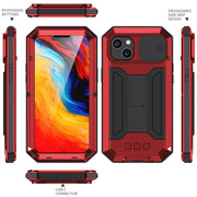 For iPhone 14 R-JUST Shockproof Life Water-resistant Dust-proof Case (Red)