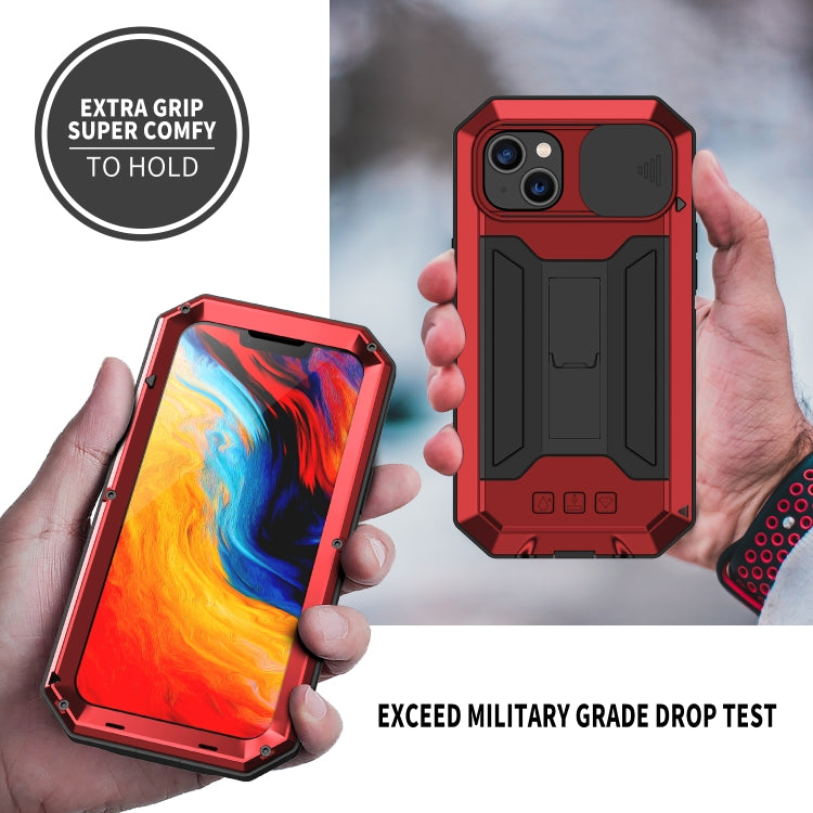 For iPhone 14 R-JUST Shockproof Life Water-resistant Dust-proof Case (Red)