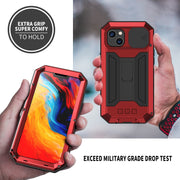 For iPhone 14 R-JUST Shockproof Life Water-resistant Dust-proof Case (Red)