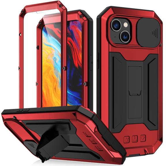 For iPhone 14 R-JUST Shockproof Life Water-resistant Dust-proof Case (Red)