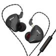 CVJ-CSN In-Ear Dual Magnetic Circuit Dynamic HIFI Wired Earphone, Style:With Mic(Black) - free shipping - PMC TechLife - Order now!