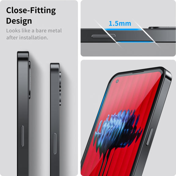 For Nothing Phone 1 Full Coverage Magnetic Phone Case(Black)