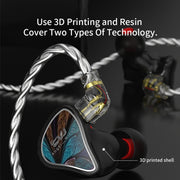 CVJ Angel Wings Hybrid Technology HiFi Music Wired Earphone No Mic