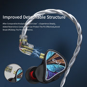 CVJ Angel Wings Hybrid Technology HiFi Music Wired Earphone With Mic