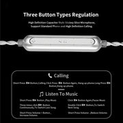 CVJ Angel Wings Hybrid Technology HiFi Music Wired Earphone With Mic