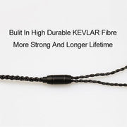 CVJ-V1 1.25m Oxygen-free Copper Silver Plated Upgrade Cable For MMCX Earphones, Without Mic