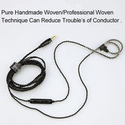 CVJ-V1 1.25m Oxygen-free Copper Silver Plated Upgrade Cable For MMCX Earphones, Without Mic
